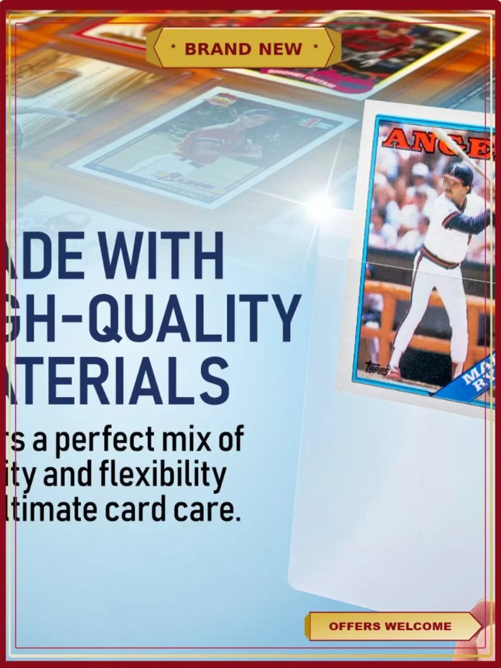Semi Rigid Card Holders for PSA Grading – 200 Pack Crystal Clear